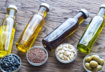 an assortment of oils for cooking